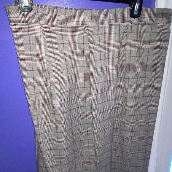 Plaid pencil knee length skirt - Picture 4 of 4